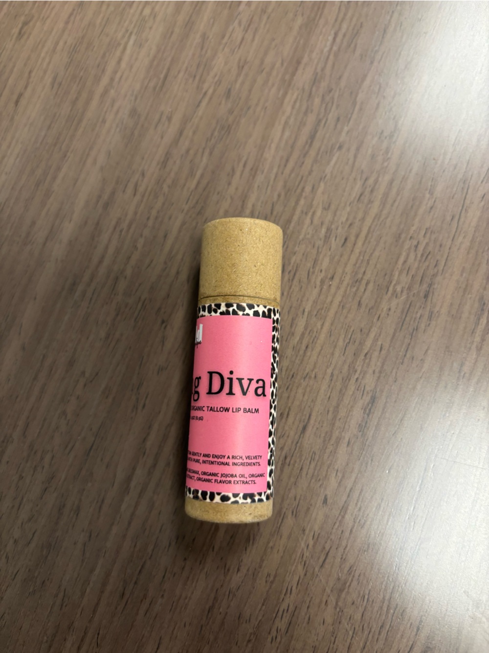 Be Well Darling Diva Tallow Lip Balm – Wild Cherry.